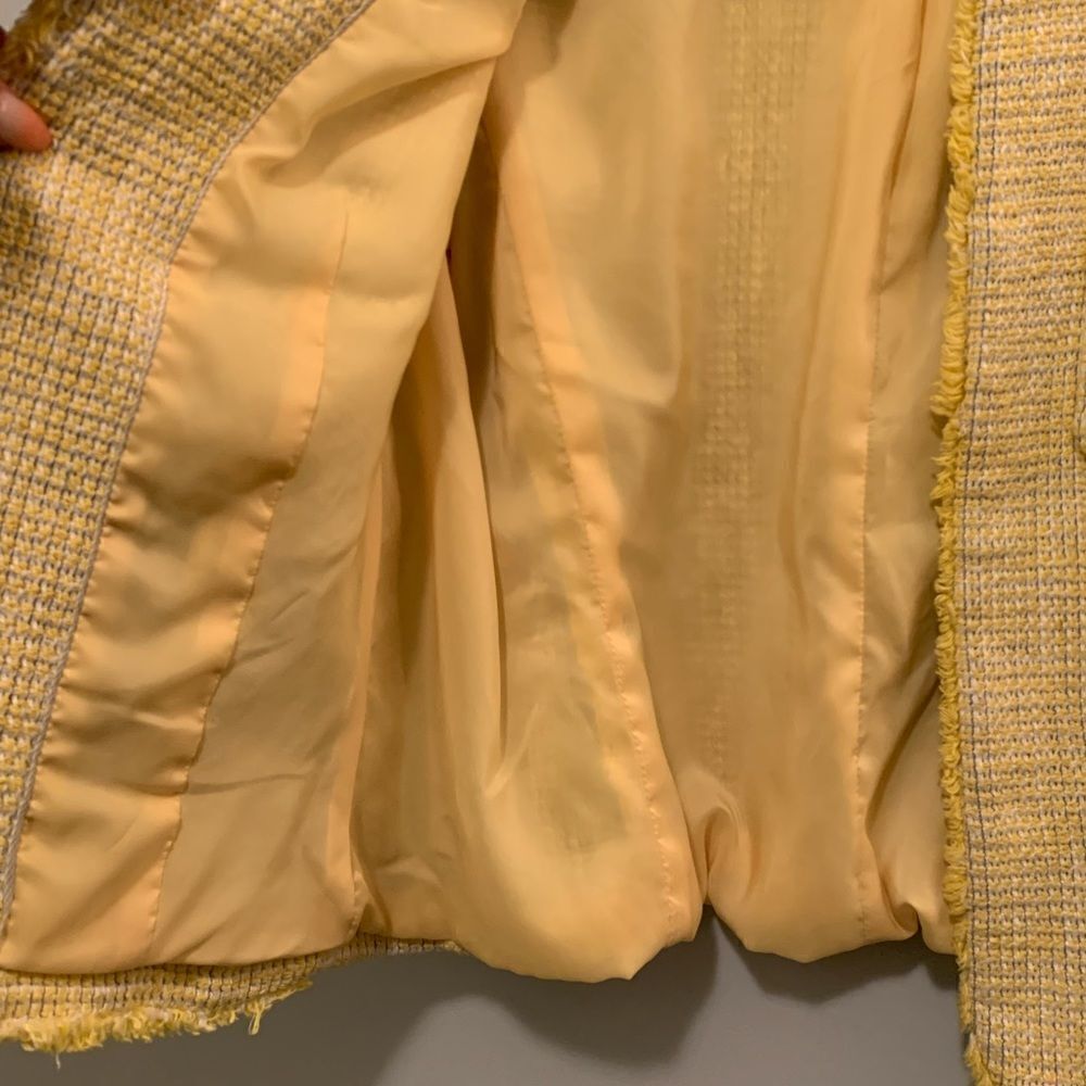 Talbots Fringe Trim Tweed Jacket - Picture 7 of 8